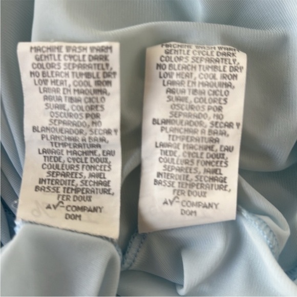 Vintage Vanity Fair Light Blue Nylon Lace Nightgown Robe Set M USA Made - Picture 12 of 15